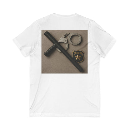 Law Enforcement Appreciation Unisex Short Sleeve V-Neck Tee