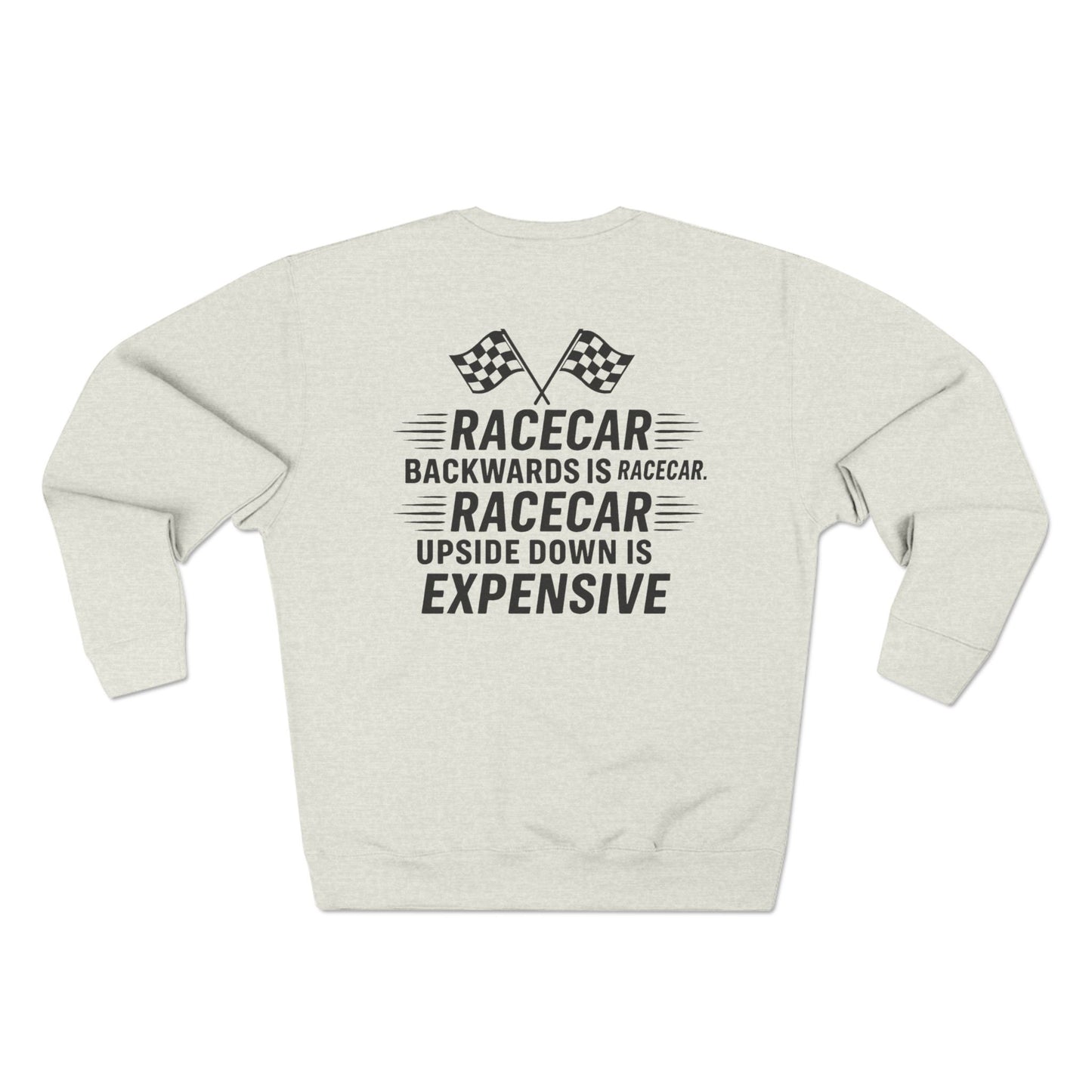 Racecar Backwards Unisex Crewneck Sweatshirt