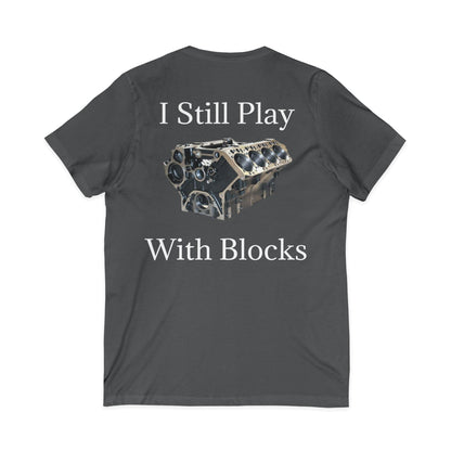 Play With Blocks Unisex Short Sleeve V-Neck Tee