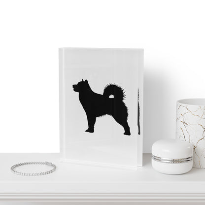 Malamute Silhouette Acrylic Photo Block