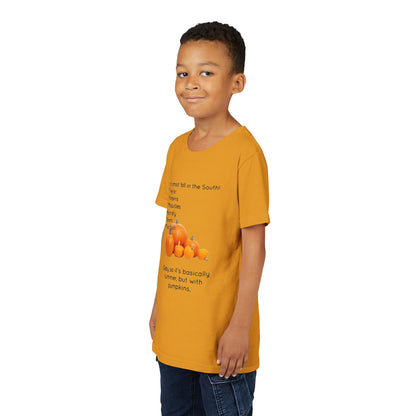 Fall In The South Youth Unisex Short Sleeve Crewneck Tee