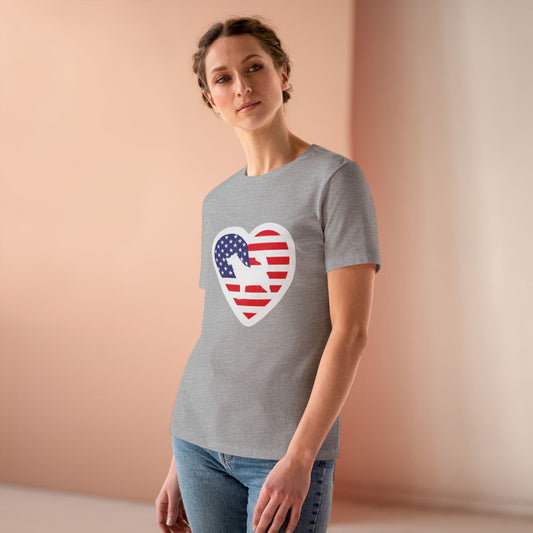 Malamute Flag Women's Short Sleeve Crewneck Tee