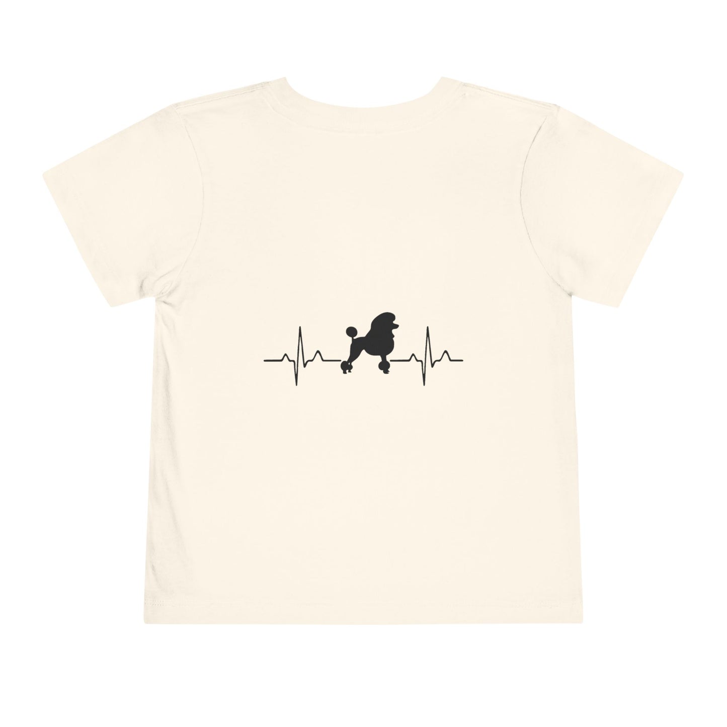 My Heart Beats For Poodles Toddler Unisex Short Sleeve Crewneck Tee