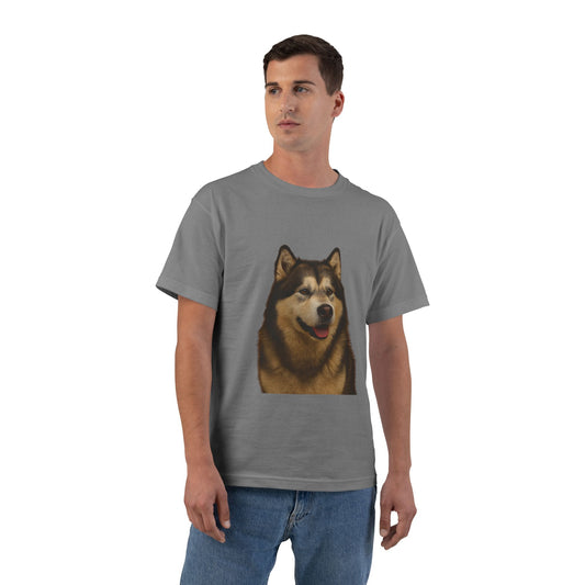 Malamute Head Men's Short-Sleeve Crewneck Tee