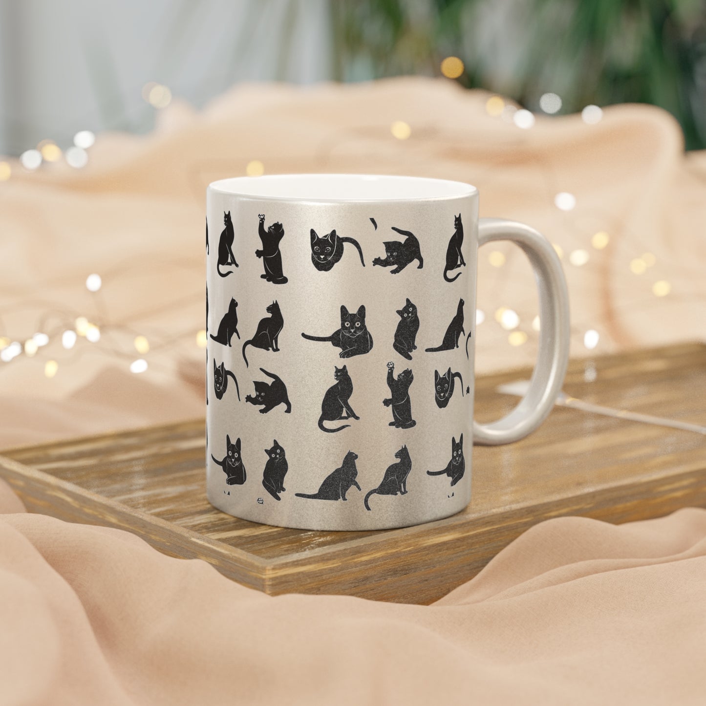 Cats Metallic Coffee Mug