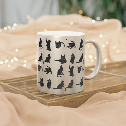 Cats Metallic Coffee Mug