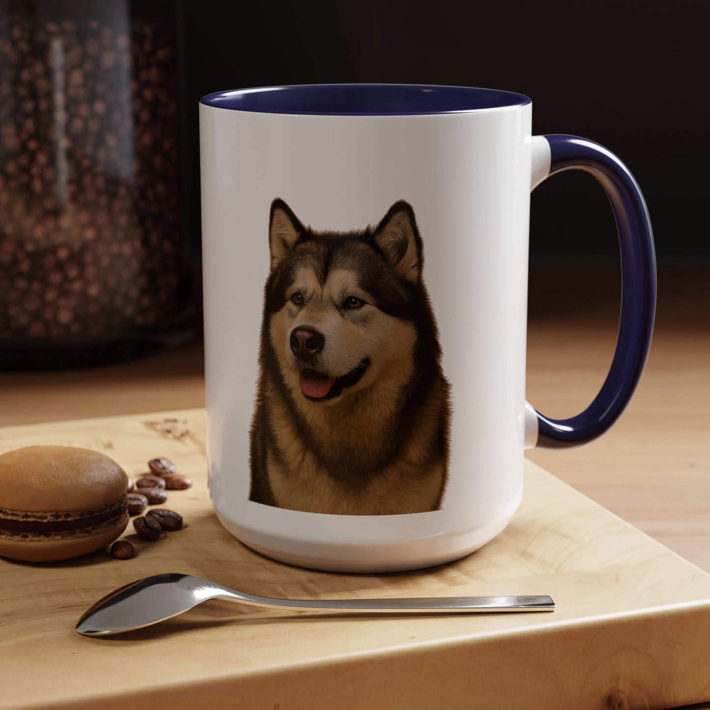 Malamute Head 2-Tone Coffee Mug