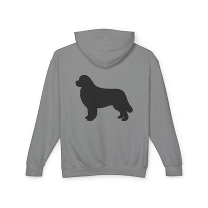 Newfie Silhouette Unisex Lightweight Hoodie