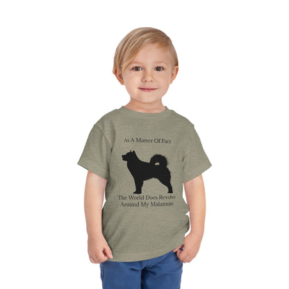 Matter Of Fact Malamute Toddler Unisex Short Sleeve Crewneck Tee