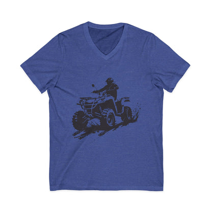 Slingin' Mud Quad Unisex Short Sleeve V-Neck Tee