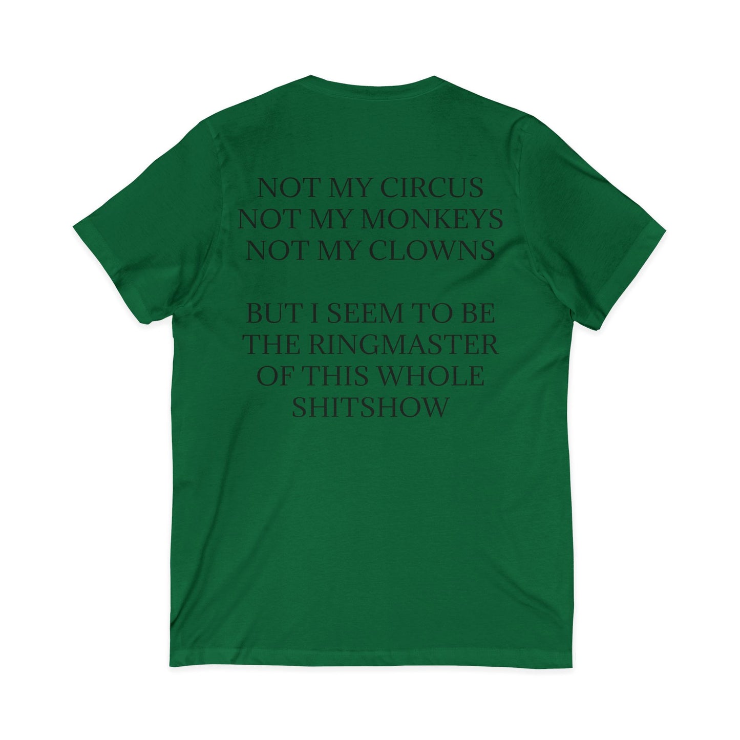 Ringmaster Unisex Short Sleeve V-Neck Tee