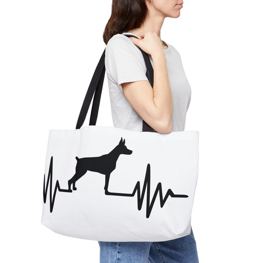 My Heart Beats For Dobermans Weekender Tote Bag