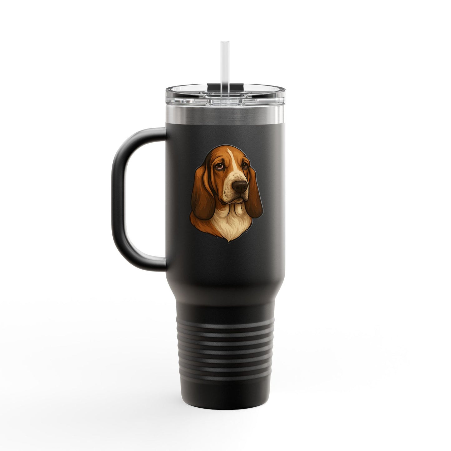 Basset Head Insulated Travel Mug