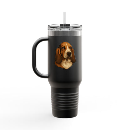 Basset Head Insulated Travel Mug