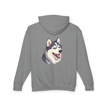 Malamute Head Unisex Lightweight Hoodie