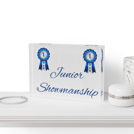 Junior Showmanship Acrylic Photo Block