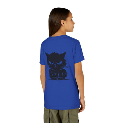 Angry Cat Youth Unisex Short Sleeve Crewneck Tee