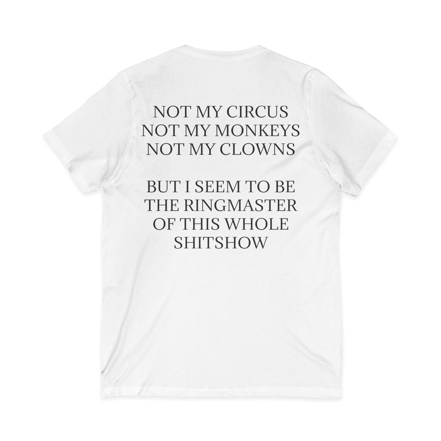 Ringmaster Unisex Short Sleeve V-Neck Tee