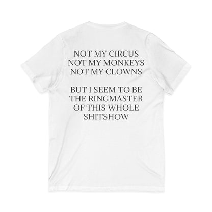 Ringmaster Unisex Short Sleeve V-Neck Tee