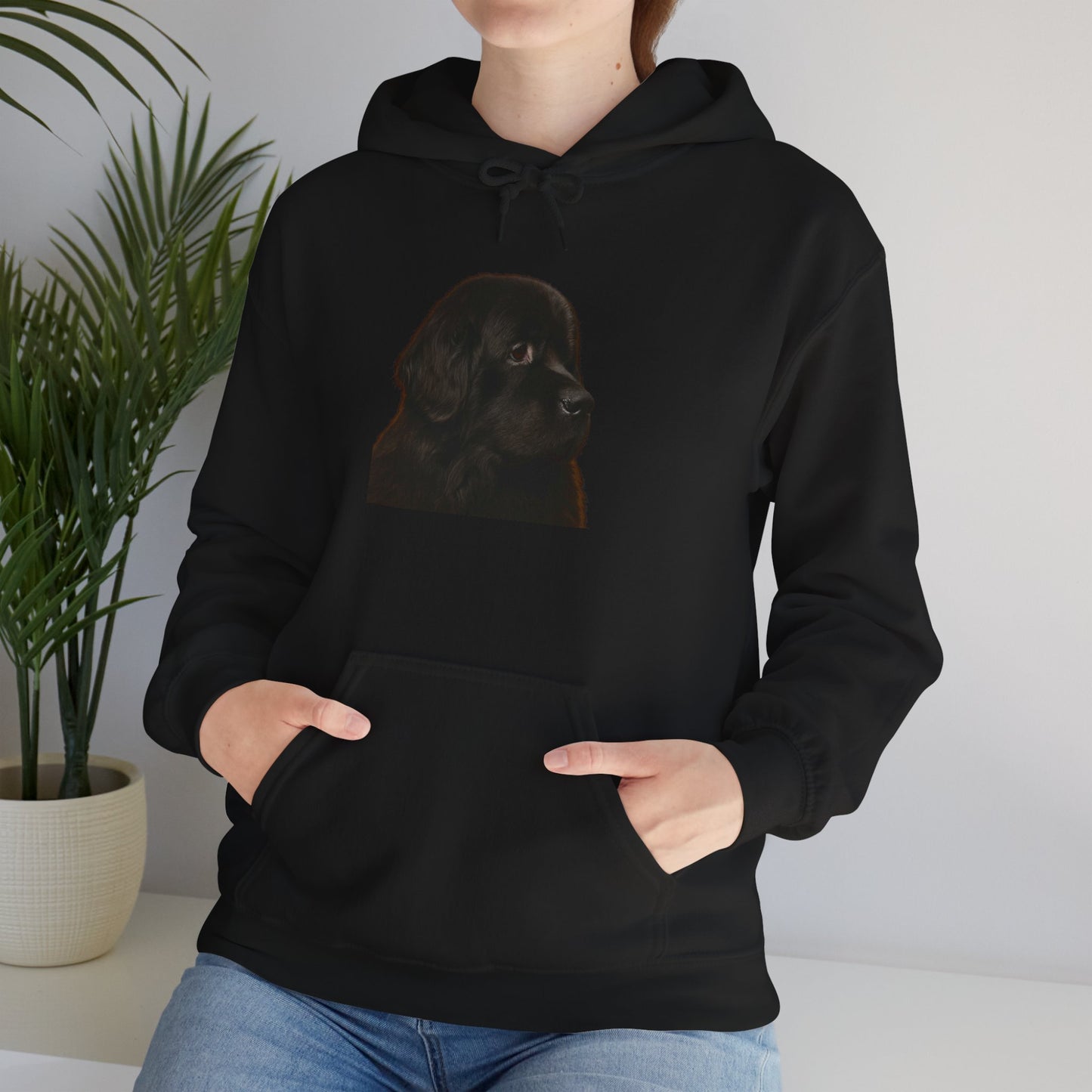 Newfie Head Unisex Hoodie