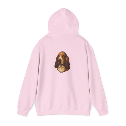 Basset Hound Head Unisex Hoodie