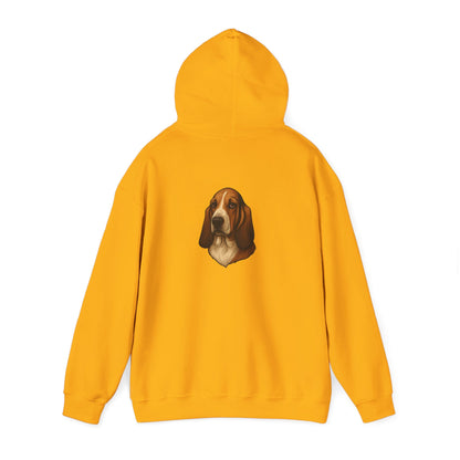 Basset Hound Head Unisex Hoodie