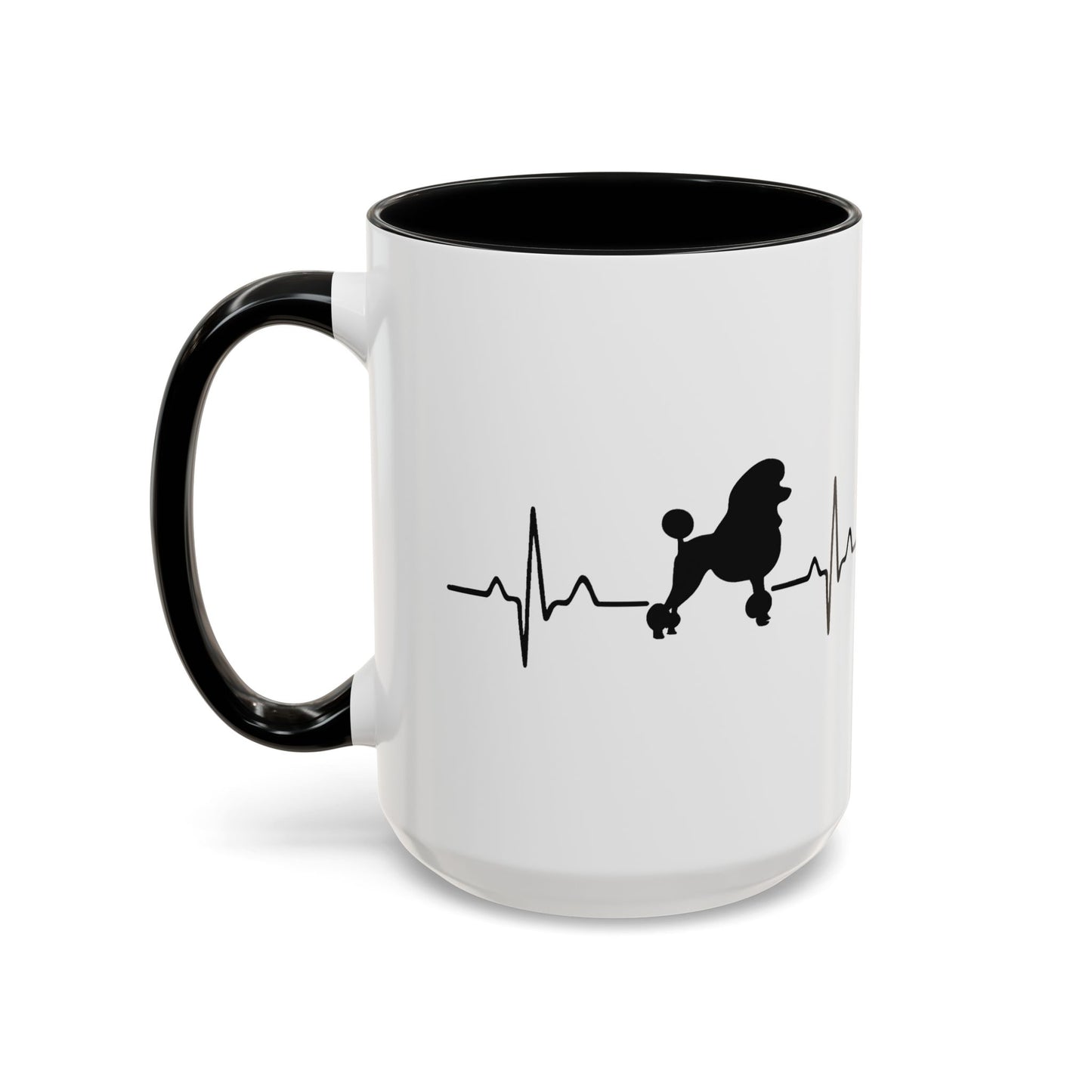My Heart Beats For Poodles 2-Tone Coffee Mug