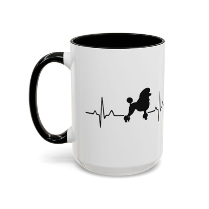 My Heart Beats For Poodles 2-Tone Coffee Mug