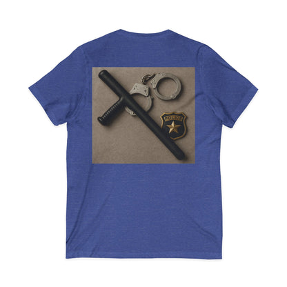 Law Enforcement Appreciation Unisex Short Sleeve V-Neck Tee