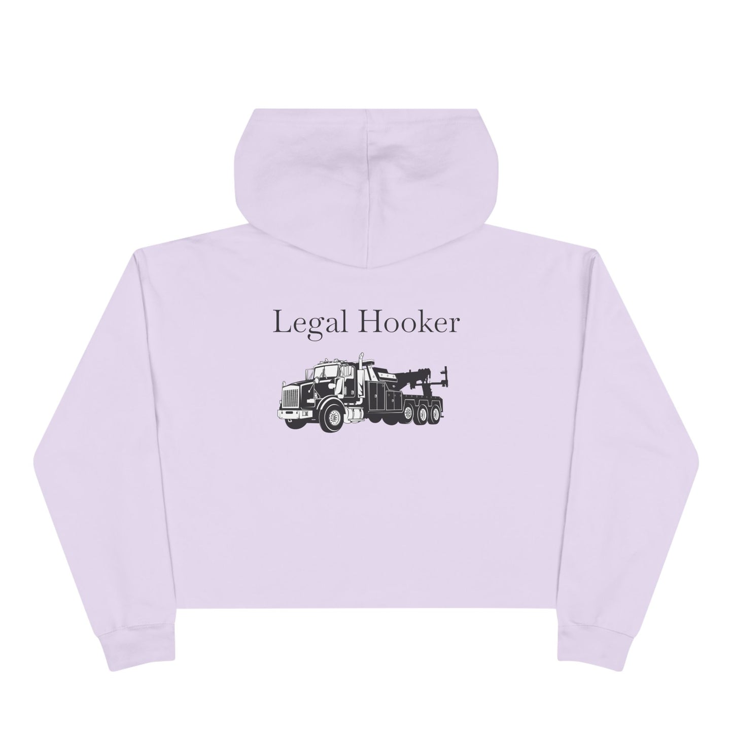 Legal H**ker Heavy Tow Truck Women's Crop Hoodie