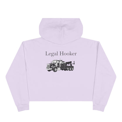 Legal H**ker Heavy Tow Truck Women's Crop Hoodie