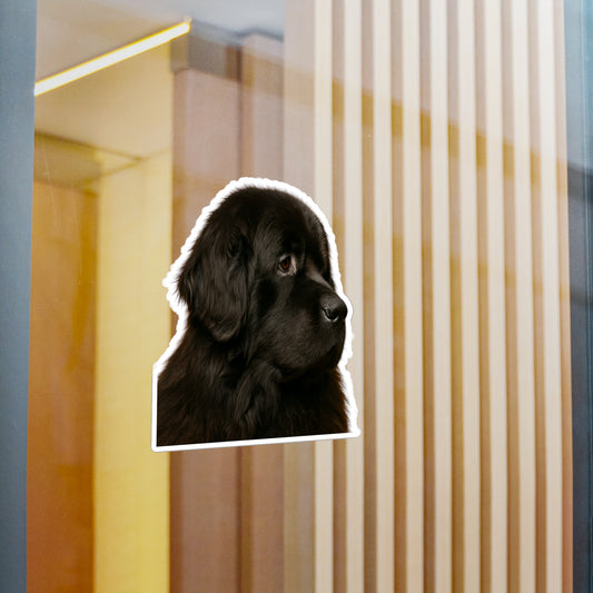 Newfie Head Vinyl Decal