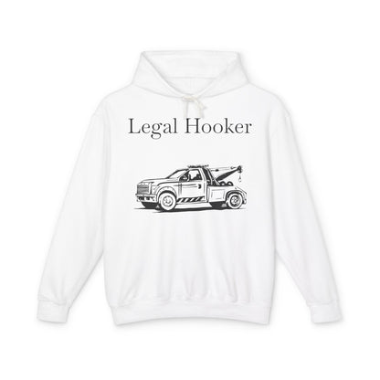 Legal H**ker Wheel Lift Tow Truck Unisex Lightweight Hoodie