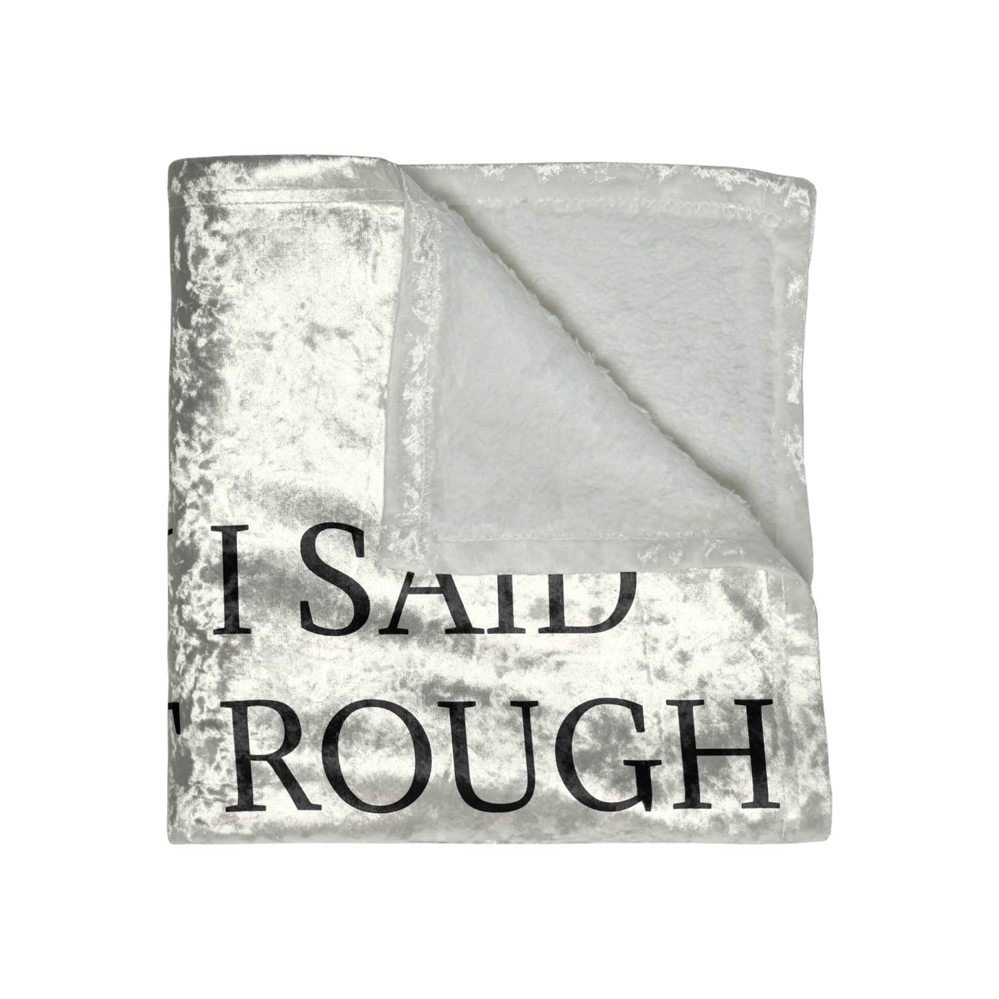 Like It Rough Crushed Velvet Blanket