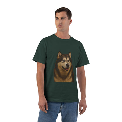 Malamute Head Men's Short-Sleeve Crewneck Tee