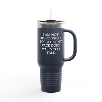 When You Talk Insulated Travel Mug