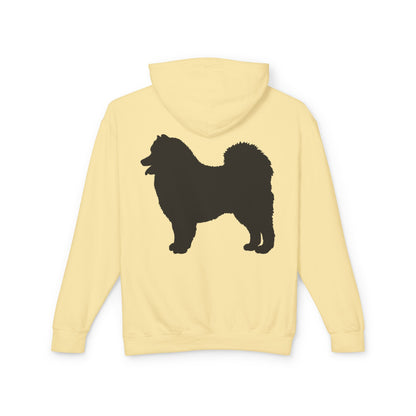 Samoyed Silhouette Unisex Lightweight Hoodie