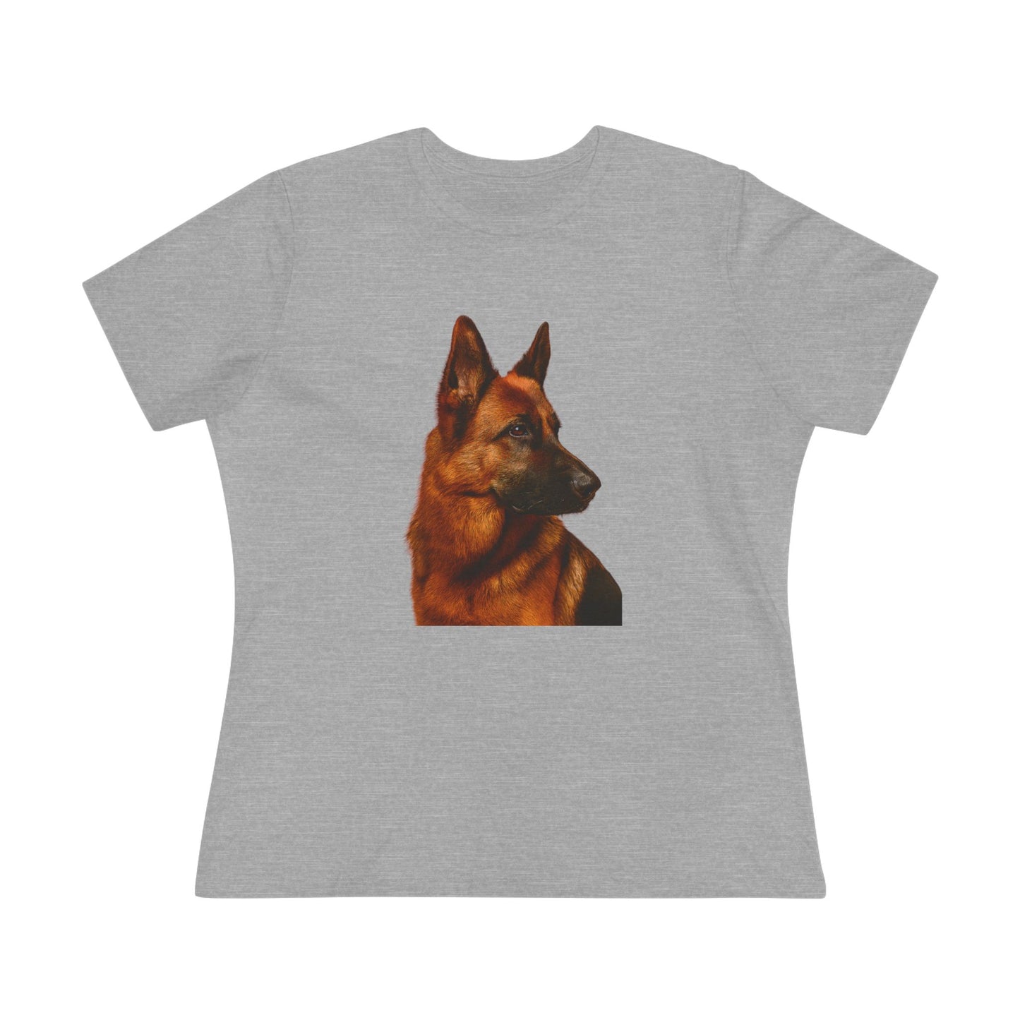 German Shepherd Head Women's Short Sleeve Crewneck Tee