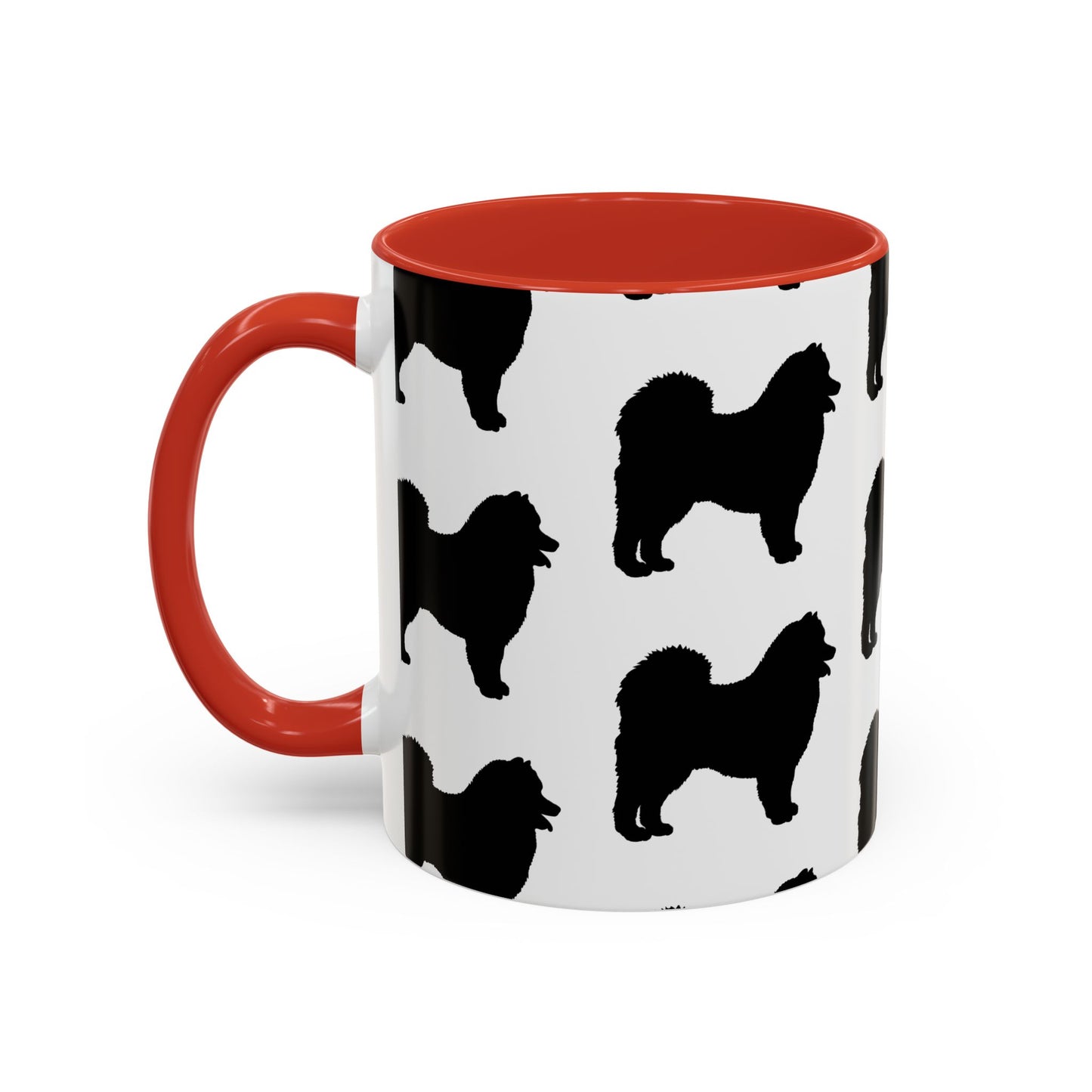 Samoyed Silhouette 2-Tone Coffee Mug