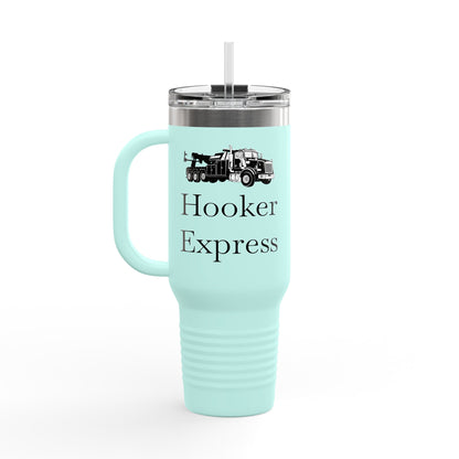 H**ker Express Heavy Tow Truck Insulated Travel Mug