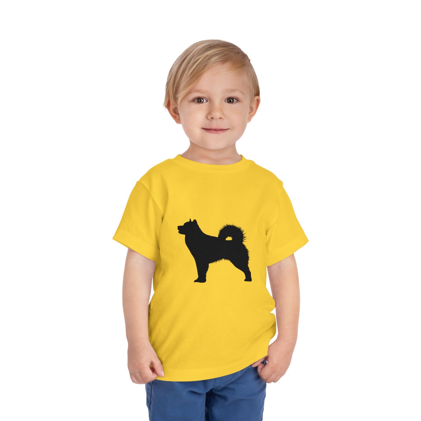 Malamute Silhouette Toddler Unisex Short Sleeve Crewneck Tee