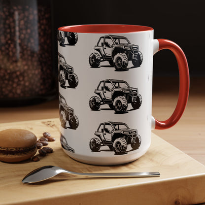 Off The Beaten Path Side By Side 2-Tone Coffee Mug