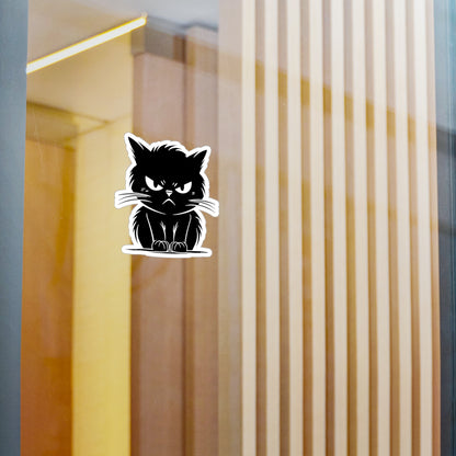 Angry Cat Vinyl Decal
