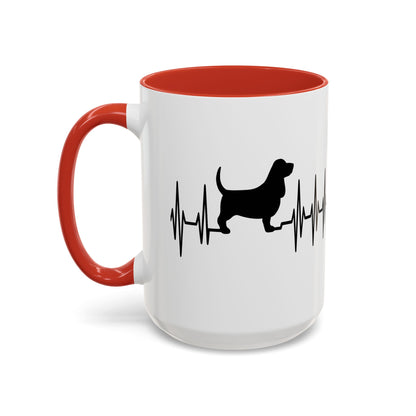 My Heart Beats For Bassets 2-Tone Coffee Mug