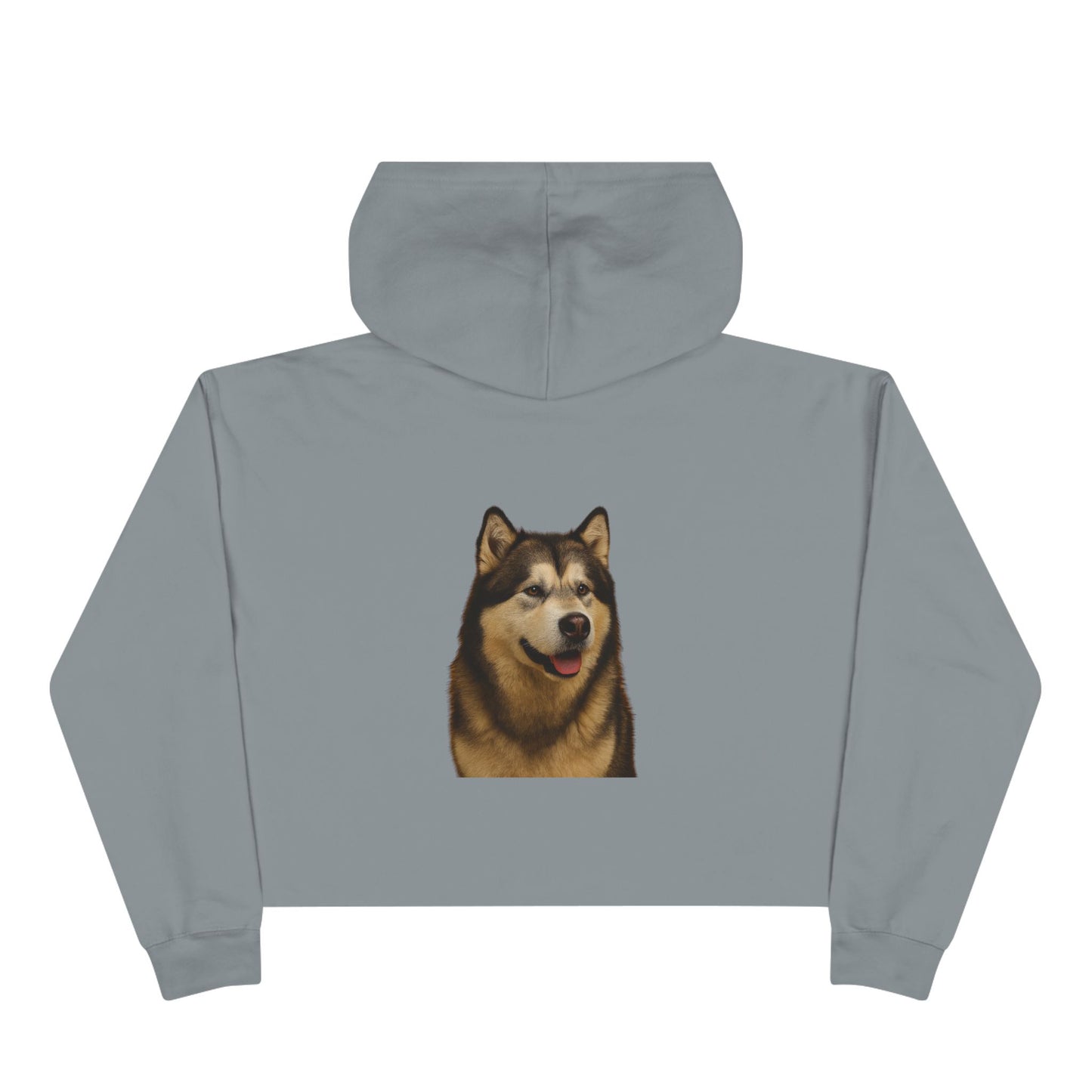 Malamute Head Women's Crop Hoodie