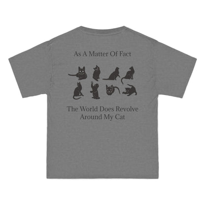 Matter Of Fact Cat Men's Short-Sleeve Crewneck Tee