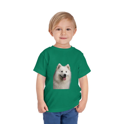 Samoyed Head Toddler Unisex Short Sleeve Crewneck Tee
