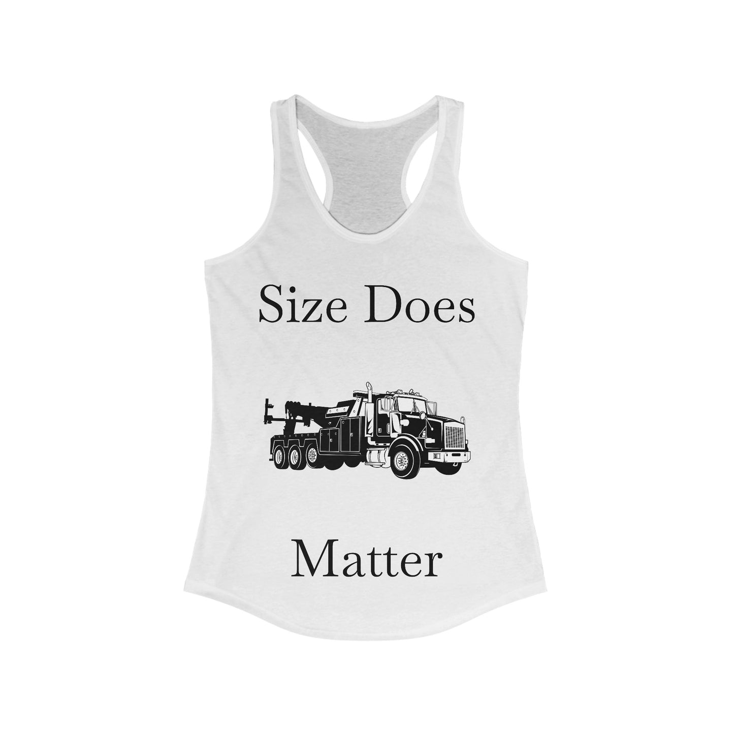 Size Does Matter Women's Racerback Tank