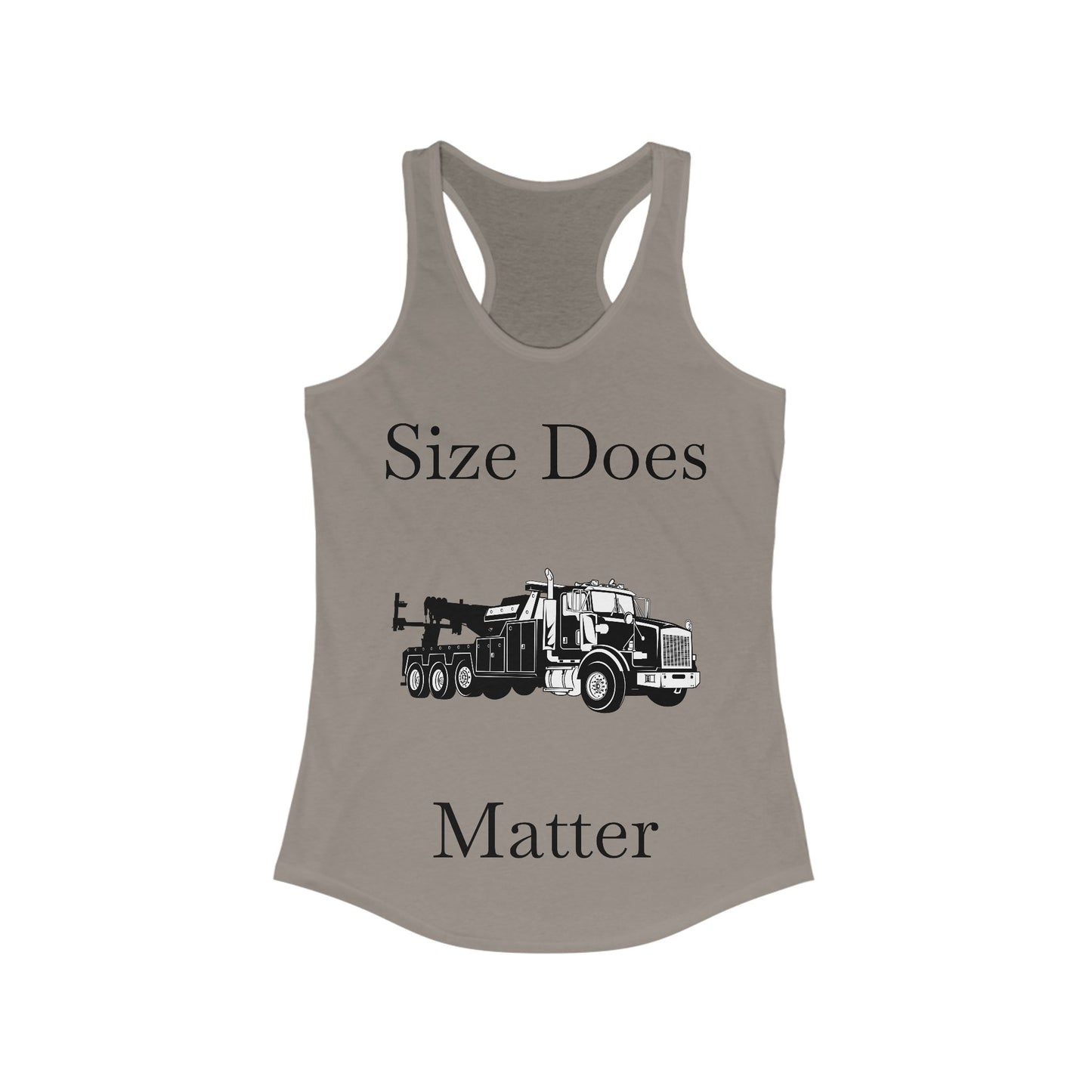 Size Does Matter Women's Racerback Tank