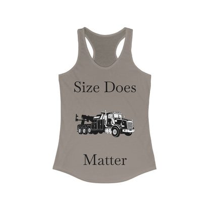 Size Does Matter Women's Racerback Tank